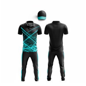 Premium Sublimated Cricket Team Jersey Set | <b>Men</b> Women Youth Cricket Wears Polo Shirt and <b>Trouser</b> Full Team Outfit custom - Product Image 4