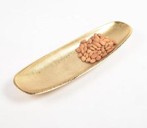 Plato grande de aluminio dorado lacado hecho a mano creativo bajo MOQ mayorista venta directa de fábrica - Product Image 3