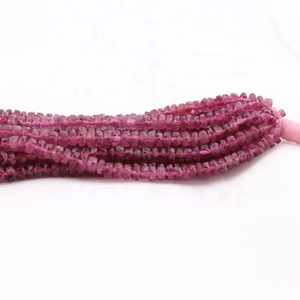 3mm 4mm Natural Pink <b>Tourmaline</b> Faceted Rondelle Gemstone Beads Personalized Luxury Jewelry Handmade Beads Duty Free Service - Product Image 2