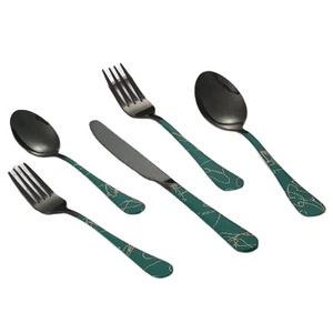 Juego de cubiertos ecológicos de primera calidad, apto para lavavajillas, acabado de espejo, acero inoxidable pulido para un aspecto lujoso - Product Image 1