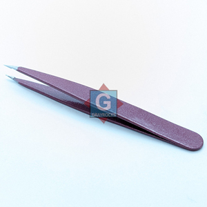 Nouvelle arrivée : Pince à épiler en acier inoxydable gris, outil de beauté avec pointe fine, personnalisable - Product Image 2