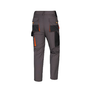 Pantalones de Seguridad para Hombre, Pantalones de Trabajo Grises con Bolsillos Reflectantes Naranjas, Rodillas Reforzadas, Alta Durabilidad, Ropa Protectora de Alta Visibilidad - Product Image 3