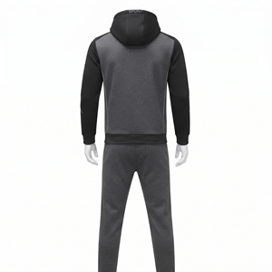 Ensemble de survêtement zippé en molleton de coton pour homme, collection hiver 2026 – Vêtements de sport de qualité supérieure pour adultes, idéal pour le jogging – Nouveauté très prisée - Product Image 2