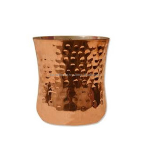 Vaso de vidrio martillado de cobre puro al por mayor, taza curva ayurvédica para beber, a granel - Product Image 5