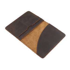 Porta Pasaportes Minimalista de Cuero PU, Diseño Delgado Sin Cierre, Negro, 7 Pulgadas, para Tarjetas de Crédito y Viajes - Product Image 2