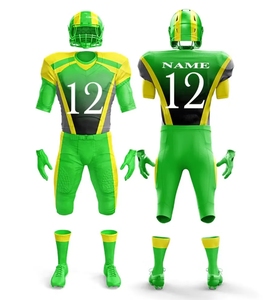 Uniformes de football américain personnalisables 100% polyester Impression par transfert thermique Séchage rapide Évacuation de l'humidité Hommes Toutes saisons Avant - Product Image 6