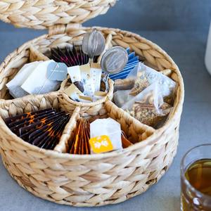 Caja de Almacenamiento para Té con 7 Compartimentos Grandes, Cesta de Almacenamiento Hecha a Mano, Ecológica, Hecha en Vietnam, Venta al Por Mayor - Product Image 4
