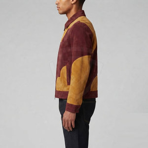 High Quality <b>Suede</b> <b>Leather</b> <b>Jacket</b> With Classic Shirt Collar Soft Finish Comfortable Fit For Casual Travel And Weekend Outfits - Product Image 5