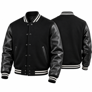 Blouson Bomber Unisexe en Laine 100% avec Doublure Matelassée, Patchs Chenille Personnalisés, Style Universitaire, Séchage Rapide et Respirant - Product Image 6