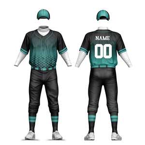 Conjunto de Uniforme de Béisbol Personalizado de Primera Calidad, Transpirable, Elástico, Ligero, Tallas Grandes, Jersey y Pantalones para Entrenamiento y Partidos de Liga - Product Image 1