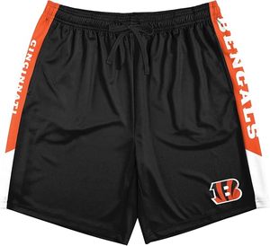 Pantalones Cortos Deportivos Ligeros de Poliéster Naranja de los Cleveland Browns, Duraderos, Bordados, con Franjas Laterales y Logotipo del Equipo - Product Image 6