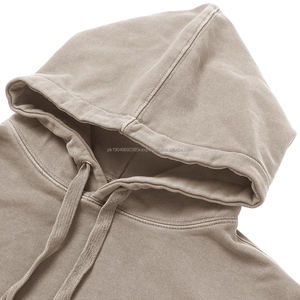 100% Cotton Acid Wash Double Sleeve Hoodie Streetwear Sun Faded French Terry for <b>Boys</b> Digital Printing Winter Hoodie - Product Image 5