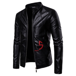 New Arrival Design Color Block Men's Genuine Leather <b>Jacket</b> Custom Eco Friendly Premium Quality <b>Waterproof</b> Breathable Windproof - Product Image 3