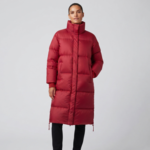 Veste longue d'hiver respirante pour femme, doudoune épaisse à capuche, manteau long chaud en duvet pour femme, vente en gros - Product Image 1