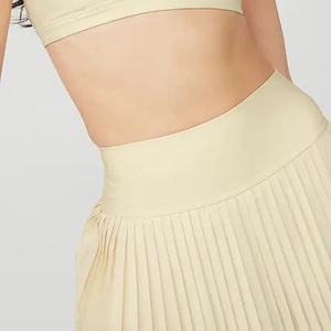 Best Factory Direct Supplier's Comfortable Women's 100% Polyester High Waist Mini Beaded <b>Wrap</b> Design <b>Skirt</b> - Product Image 4