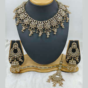 Juego de Collar Gargantilla de Diseño Jewelemarket con Piedras Austriacas Brillantes y Cuentas 10575614DGR - Colección de Joyería Fina - Product Image 2