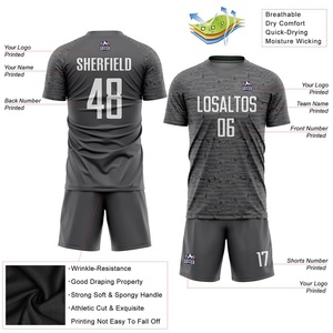 Nuevo Diseño Personalizado de Uniformes de Fútbol para Equipos, Sublimados, Transpirables, Ligeros, Camisetas de Fútbol Cortas Verdes y Blancas para Adultos - Product Image 3