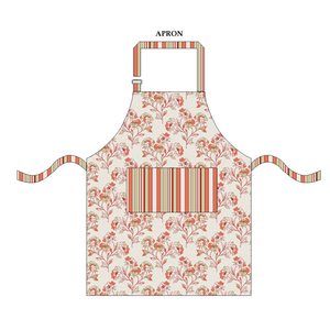 Customized Pattern 100% Cotton Modern <b>Apron</b> with Black Pocket Straps Sustainable Anti- Washable for <b>Kitchen</b> Hotel Restaurant - Product Image 2