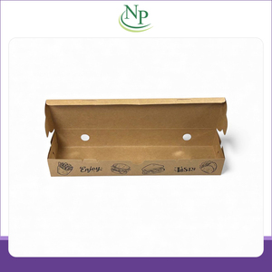 New Arrival Hot Selling Eco-friendly & Disposable Rectangular Shape ITC Kraft Paper Dosa <b>Boxes</b> for Packaging Usage from India - Product Image 5