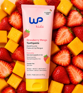 OEM/ODM Kids Fluoride Free <b>Toothpaste</b> Nano Hydroxyapatite <b>Toothpaste</b> Strawberry Mango <b>Flavor</b> Private Label - Product Image 3