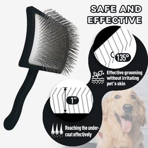 Peigne démêlant professionnel pour chien, brosse à picots extra longue pour Golden Doodles, Poodles, outil de toilettage anti-emmêlement pour poils épais - Product Image 4