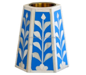 Porte-brûleur d'encens incrusté d'os en bois fait à la main graine pour maisons bouchon d'anis étoilé pour aromates Ramadan artisan artisanat diffuseur - Product Image 2