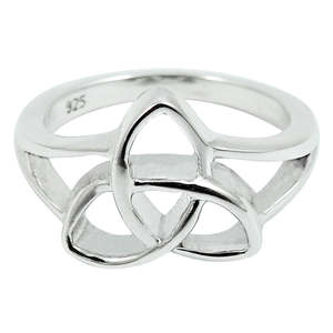 Best Selling <b>Celtic</b> Trinity Knot <b>Ring</b> Available In 925 Sterling Silver Handmade Boho Jewelry For Her Available At Lowest Price - Product Image 1