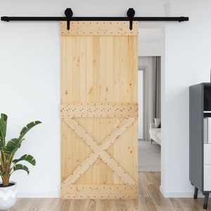 NARVIK 39.4 porta del fienile in legno massello di pino "x 82.7" bella porta artigianale - Product Image 1