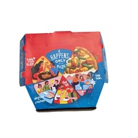 Caja de Pizza de Cartón Corrugado de la Mejor Calidad con Impresión Personalizada, Solución de Empaque Duradera Disponible a un Precio Razonable