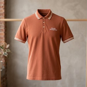 เสื้อเชิ้ตผู้ชายสไตล์ล่าสุด ผ้าพิเก้คอตตอน 100% คุณภาพพรีเมียม ระบายอากาศได้ดี สวมใส่สบาย แขนสั้น ขายดี - Product Image 2