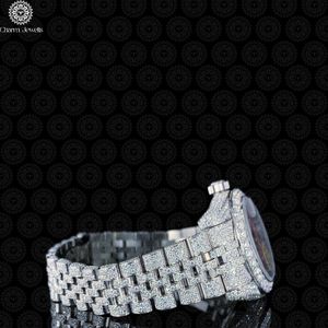 Montre de luxe Charm_Jewells en acier inoxydable, boîtier de 40 mm, mouvement mécanique, mode masculine, date automatique, résistante à l'eau 10 bars, diamant - Product Image 2