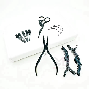 Kit Profesional de Extensiones de Cabello MAGMA BEAUTY de Acero Inoxidable, Juego Completo con Pinzas para Extensiones de Microperlas para Salón - Product Image 2