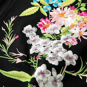เสื้อยืดผ้าฝ้ายแขนสั้นพิมพ์ลายดอกไม้คอกลมสำหรับผู้ชายเสื้อถักแบบลำลองระบายอากาศได้ดี - Product Image 6