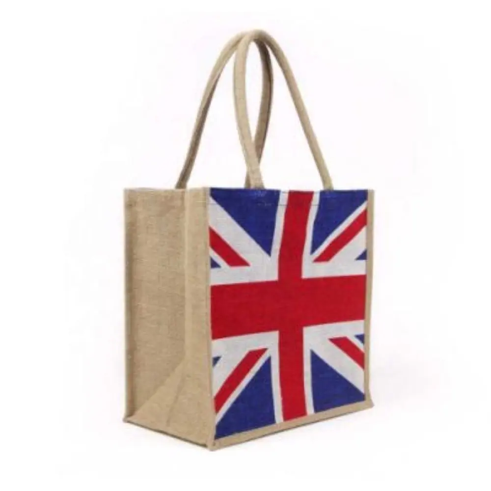 Bolsas de transporte de tela reutilizables con logotipo personalizado para mujer, bolso de mano para playa, bolsas de yute laminadas para compras, ecológico