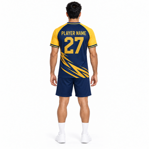 Camiseta de Fútbol Sublimada para Hombre, Manga Corta, Cuello Redondo, Absorbe la Humedad, Ajuste Atlético, 100% Poliéster, Todas las Temporadas, Color Degradado - Product Image 3