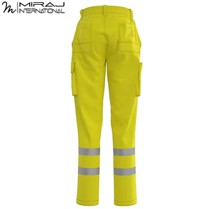 Servicio OEM ODM: Pantalones de Trabajo de Alta Visibilidad Cómodos y Duraderos, Pantalones de Seguridad Reflectantes de Dos Tonos para Trabajadores de Obra - Product Image 3