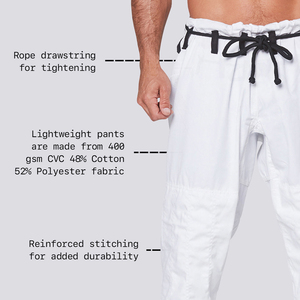 Kimono de Jiu Jitsu Brasileño para Adultos, Uniforme BJJ Gi de Tejido Perlado con Costuras Reforzadas para Entrenamiento Diario - Product Image 4