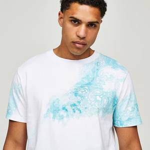 Camiseta de Algodón 100% con Estampado Tie Dye en Espiral, Logotipo Personalizado, Estilo Urbano Holgado, Informal, Unisex, para Verano, Venta al Por Mayor - Product Image 2