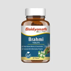 Tabletas de Extracto Herbal de Brahmi Baidyanath, 99% Puro, Cosechado en la Naturaleza, Origen Jharkhand, Grado Alimenticio - Product Image 1