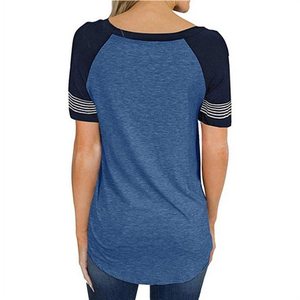 Women Casual Summer Printed Tee Shirt Breathable Cotton <b>Tops</b> Short Sleeve Lightweight Comfortable Apparel - Product Image 3