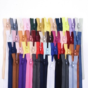 Manufacturers Colors Stock Wholesale Pants Front Pocket Short <b>Zipper</b> Hot Sale 3# Nylon 20CM Closed Tail Close-end <b>Zipper</b> - Product Image 1
