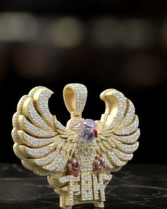 Pendentif Hip Hop personnalisé avec breloques Aigle, testé au diamant, en argent 925 plaqué or, style Iced Out, pour rappeur, tendance Bling - Product Image 6
