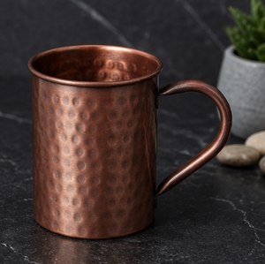 Taza de Cobre Martillado Sólido con Acabado Antiguo Estilo Vintage, con Asa, Ecológica, para Uso Doméstico - Product Image 3