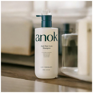 Anok แชมพูสระผมป้องกันผมร่วง400มล. ผลิตภัณฑ์ความงามรูปแบบเจลสำหรับผมหยิกเรียบเนียนดูแลรังแคสำหรับผิวมัน - Product Image 2