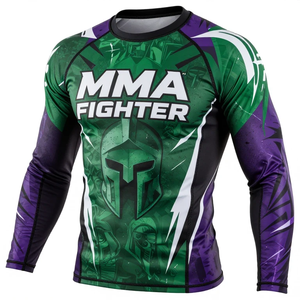 Rashguards Profesionales Hechos a Medida, Precio al por Mayor, Ligeros, Manga Larga, Proveedor Directo de Fábrica, Rashguard para Hombre - Product Image 3