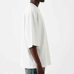 Camiseta de Hombre 100% Algodón OEM, Logotipo Impreso Digital Personalizado, Estilo Urbano, Cómoda, Holgada, con Hombros Caídos, Antiarrugas - Product Image 4