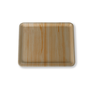 Bandeja Desechable de Espuma PSP con Diseño de Madera para Carne, con Tapa, para Envasado de Alimentos en Supermercados - Product Image 1