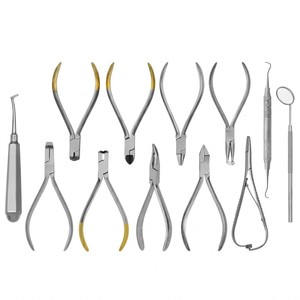 Juego de 12 Instrumentos de Ortodoncia de Acero Inoxidable, Herramientas Dentales para Procedimientos Profesionales - Product Image 5