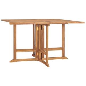 Ensemble de salle à manger d'extérieur pliable de taille moyenne en teck massif, mobilier de jardin - Product Image 4