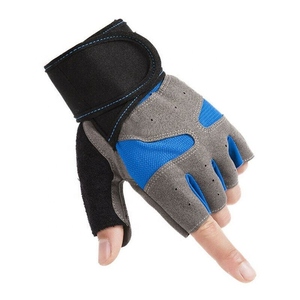 Gants de musculation professionnels pour la salle de sport, gants demi-doigts avec sangle de maintien du poignet, gants d'entraînement fitness pour hommes - Product Image 5